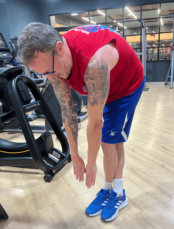 Cross Leg Arm Stretch